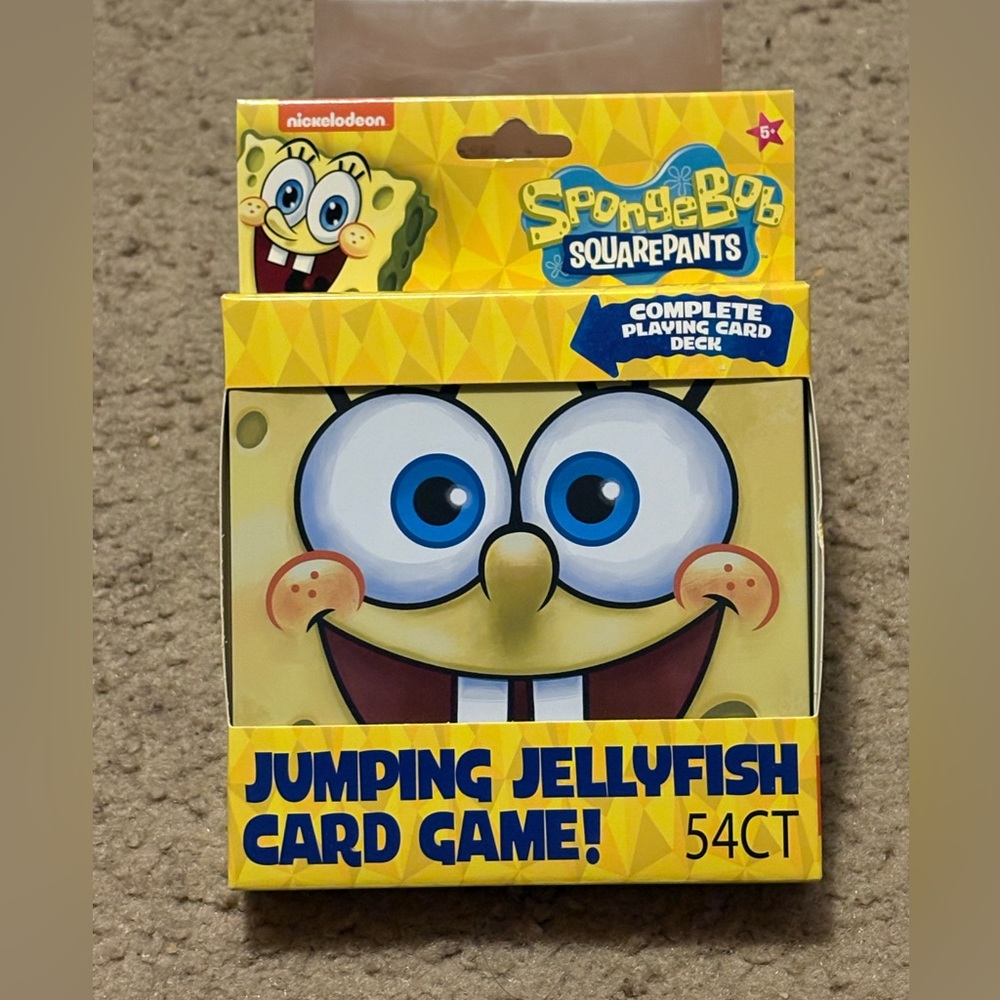 NWT SpongeBob SquarePants Jumping Jellyfish Card Game (comes in a tin)
